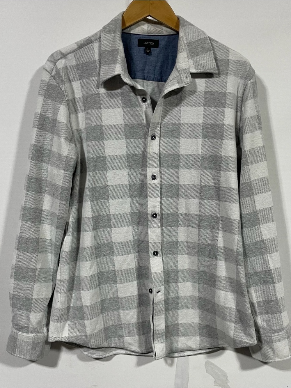 Joe's Jeans Light Blue and White Shirt Jacket